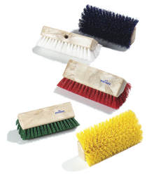 Color Coded Floor Scrub Brush 10 inch wide Hi Lo design